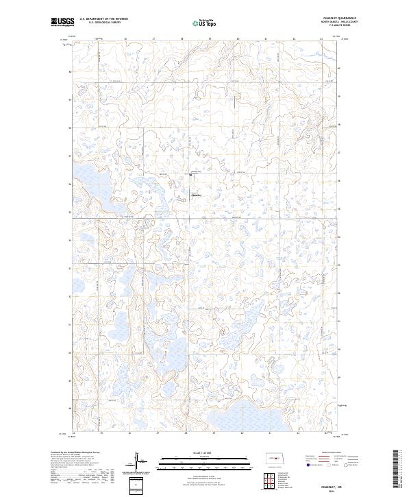 US Topo 7.5-minute map for Chaseley ND