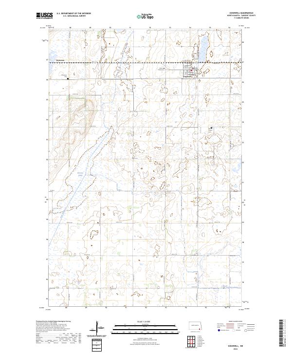 US Topo 7.5-minute map for Cogswell ND