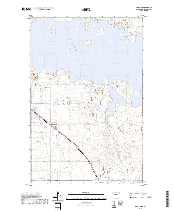 US Topo 7.5-minute map for Coleharbor ND