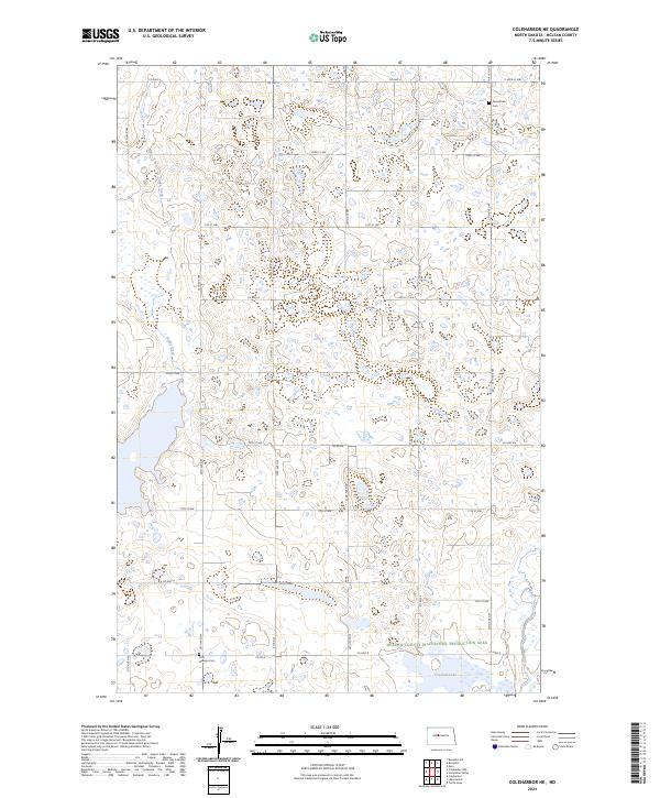 US Topo 7.5-minute map for Coleharbor NE ND