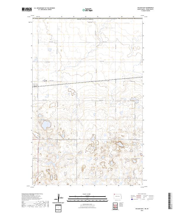 US Topo 7.5-minute map for Colgan East NDSK