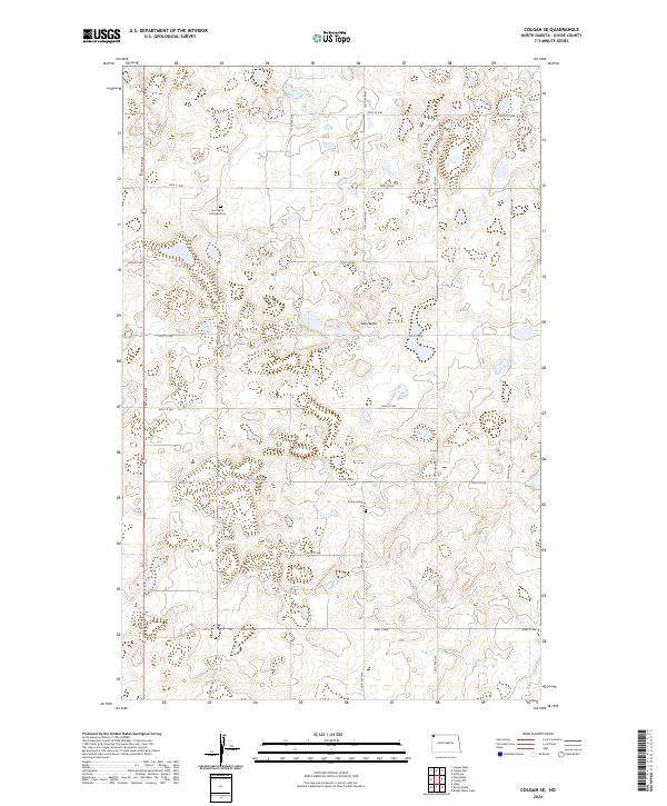 US Topo 7.5-minute map for Colgan SE ND