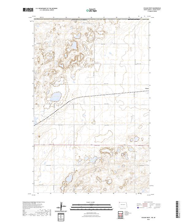 US Topo 7.5-minute map for Colgan West NDSK