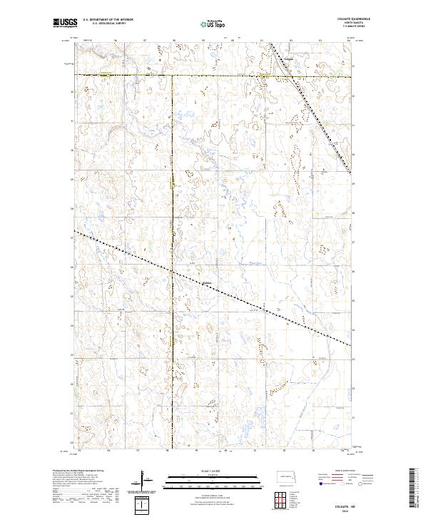 US Topo 7.5-minute map for Colgate ND