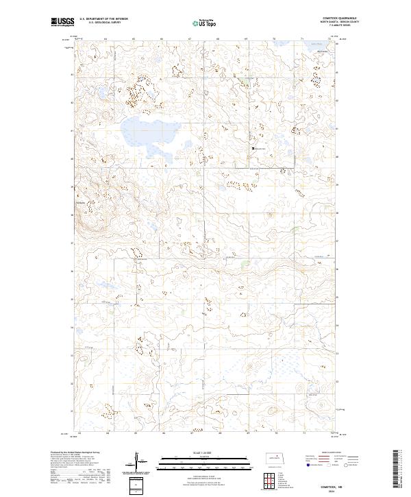US Topo 7.5-minute map for Comstock ND