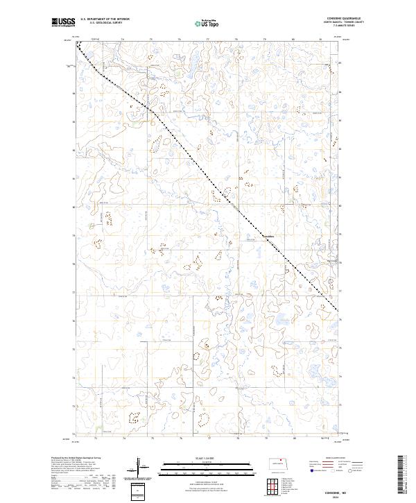 US Topo 7.5-minute map for Considine ND