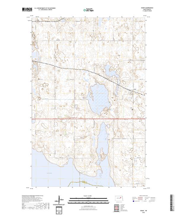 US Topo 7.5-minute map for Crary ND