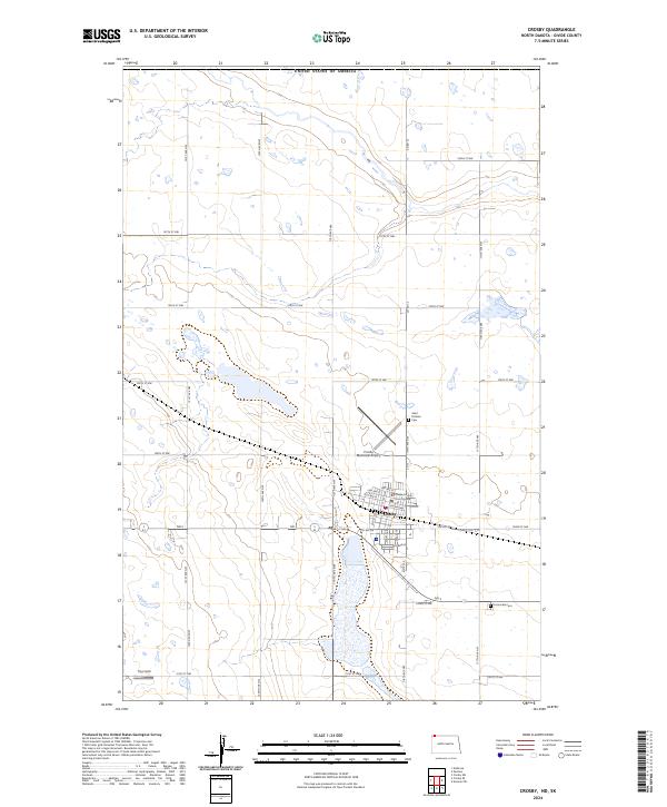 US Topo 7.5-minute map for Crosby NDSK