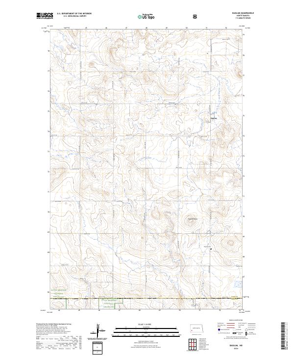 US Topo 7.5-minute map for Daglum ND