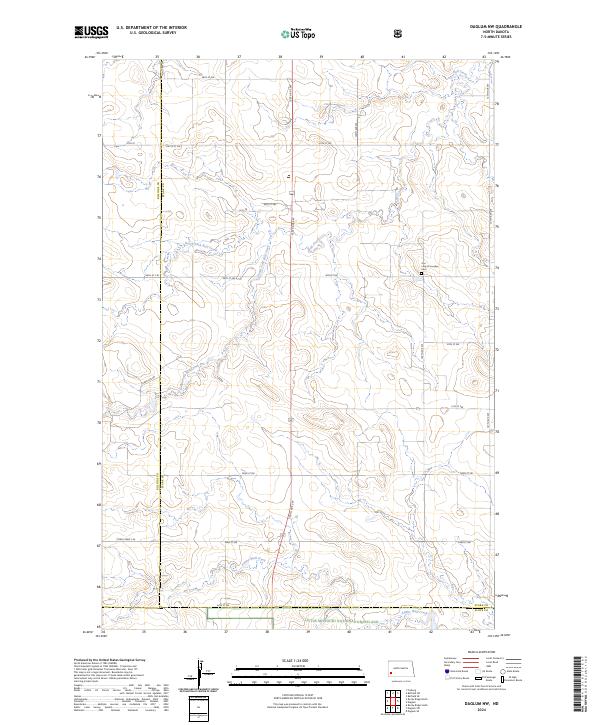 US Topo 7.5-minute map for Daglum NW ND