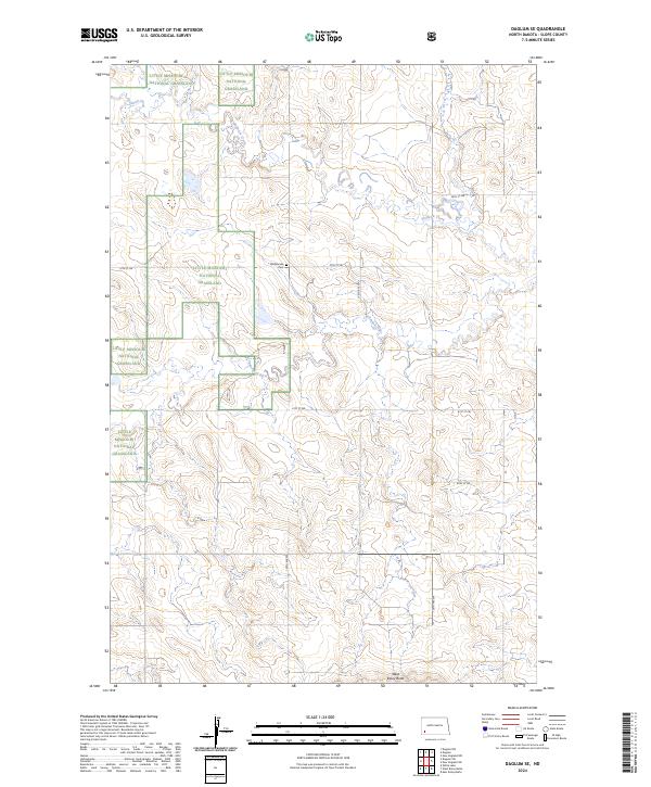 US Topo 7.5-minute map for Daglum SE ND