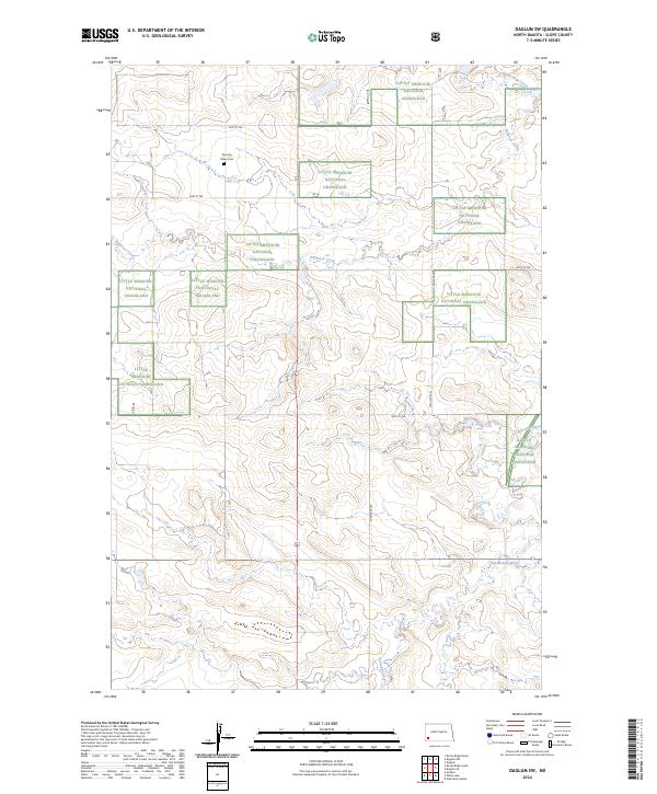 US Topo 7.5-minute map for Daglum SW ND