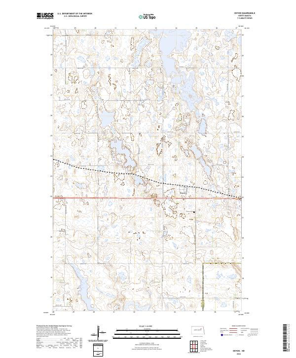 US Topo 7.5-minute map for Doyon ND