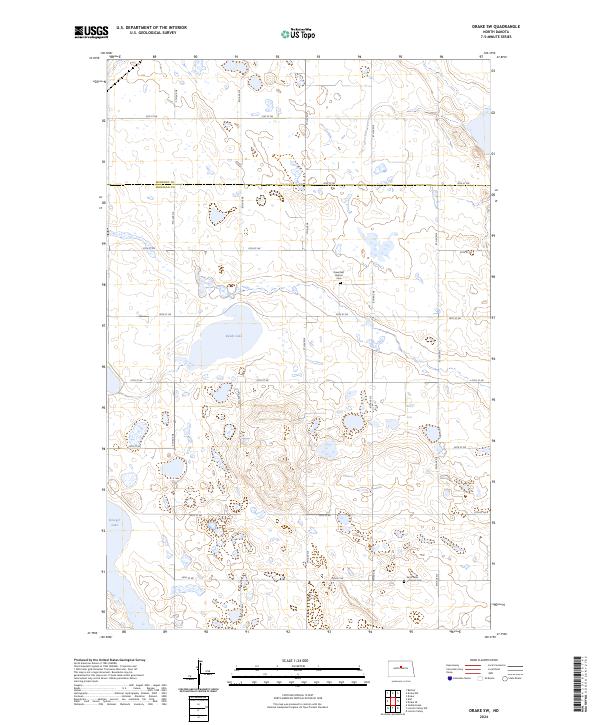 US Topo 7.5-minute map for Drake SW ND