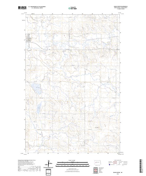 US Topo 7.5-minute map for Dunn Center ND