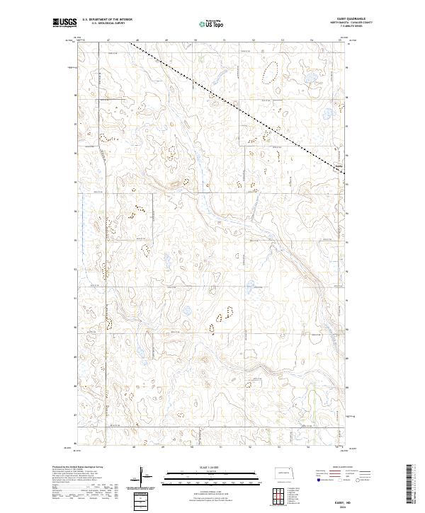 US Topo 7.5-minute map for Easby ND