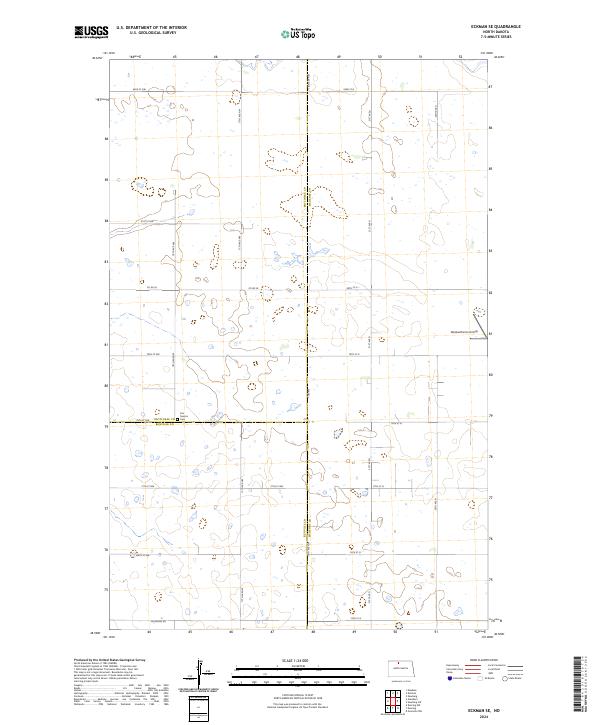 US Topo 7.5-minute map for Eckman SE ND