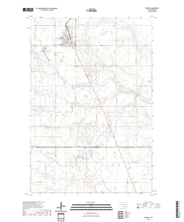US Topo 7.5-minute map for Edgeley ND
