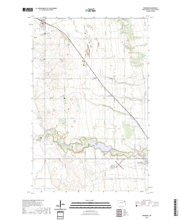 US Topo 7.5-minute map for Edinburg ND