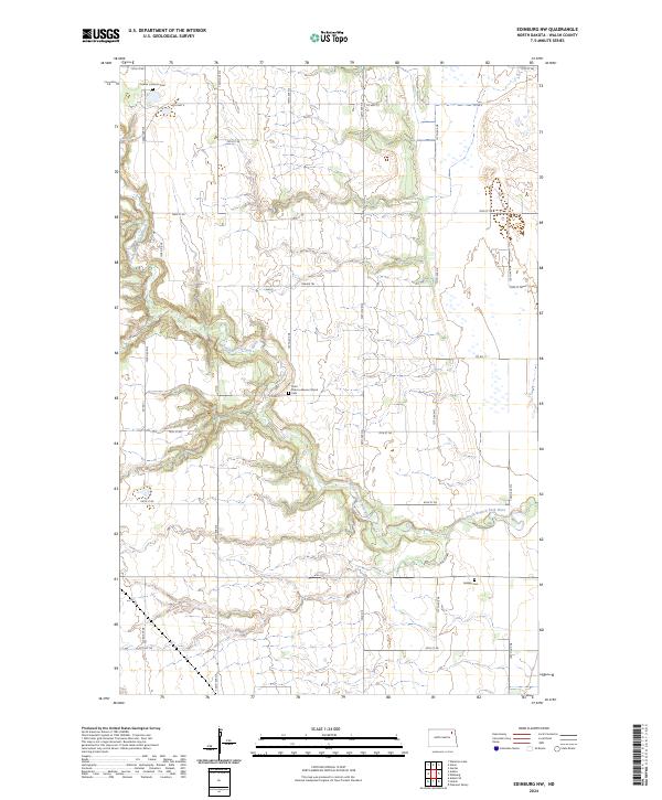 US Topo 7.5-minute map for Edinburg NW ND
