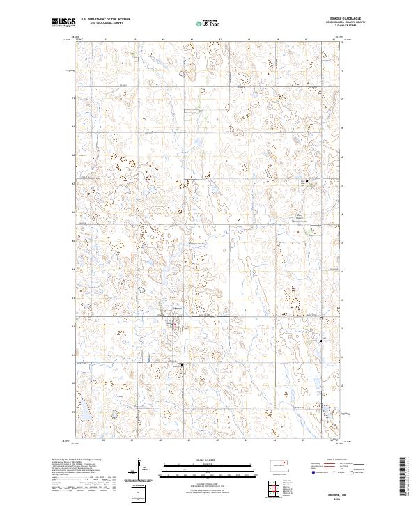 US Topo 7.5-minute map for Edmore ND