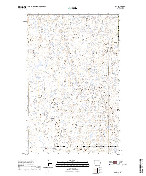 US Topo 7.5-minute map for Egeland ND