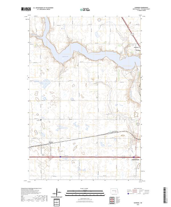 US Topo 7.5-minute map for Eldridge ND