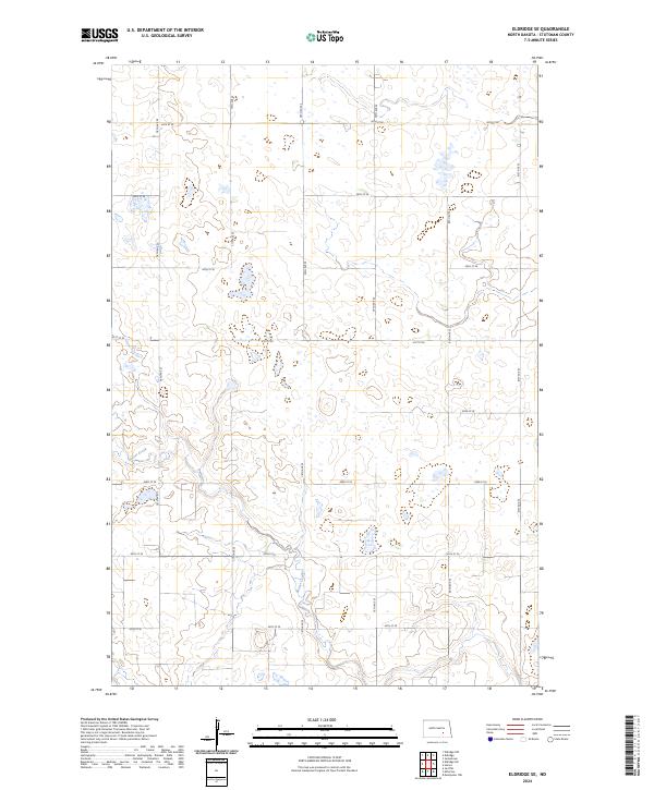 US Topo 7.5-minute map for Eldridge SE ND