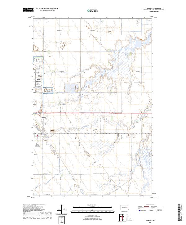 US Topo 7.5-minute map for Emerado ND