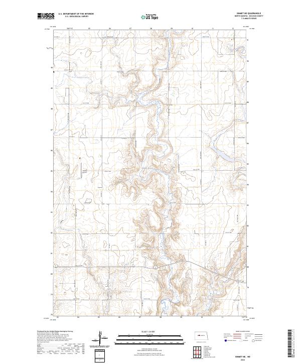 US Topo 7.5-minute map for Emmet NE ND