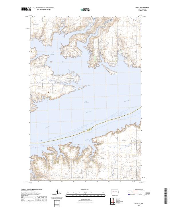 US Topo 7.5-minute map for Emmet SE ND