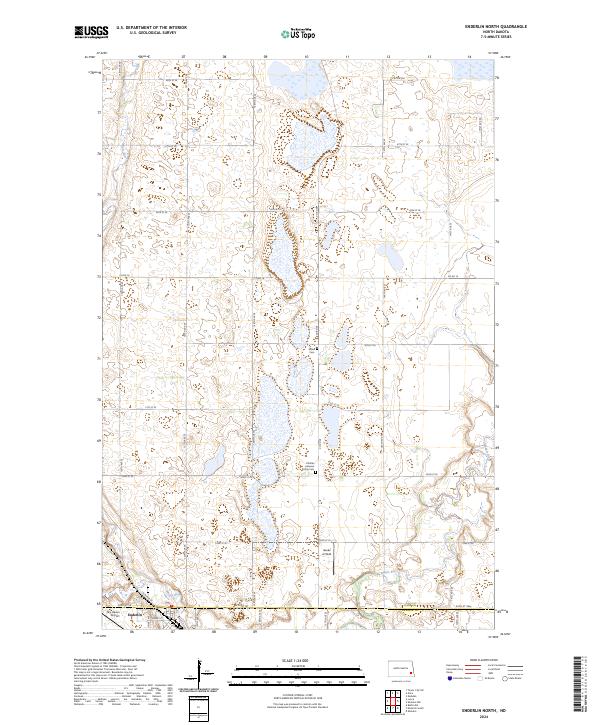 US Topo 7.5-minute map for Enderlin North ND