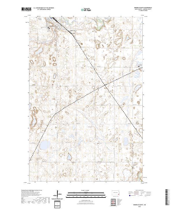 US Topo 7.5-minute map for Enderlin South ND