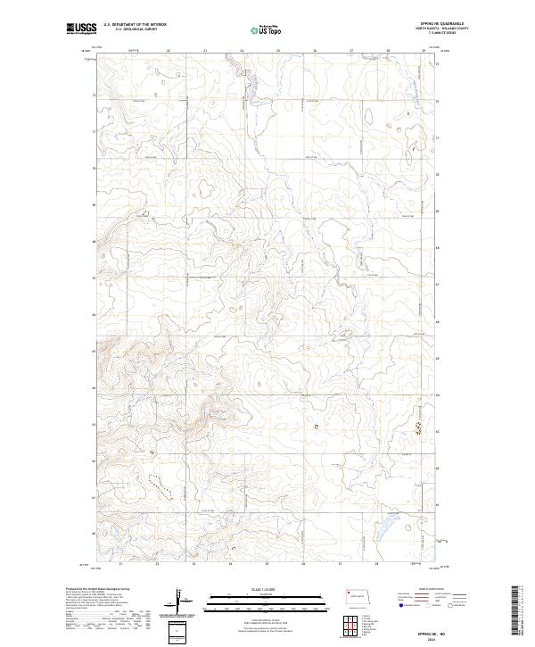 US Topo 7.5-minute map for Epping NE ND