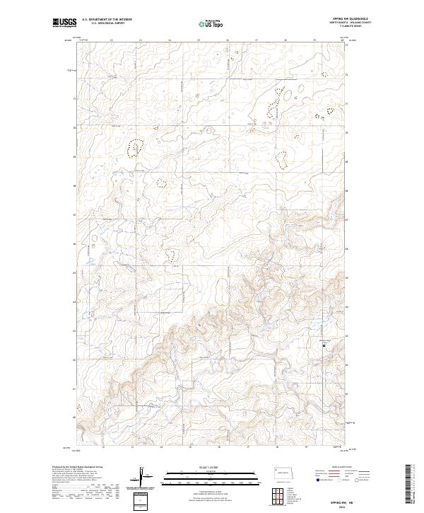 US Topo 7.5-minute map for Epping NW ND