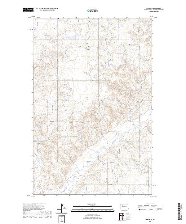 US Topo 7.5-minute map for Epworth ND
