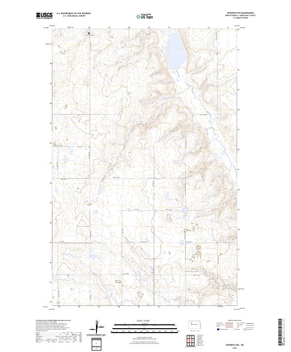 US Topo 7.5-minute map for Epworth NW ND