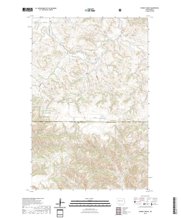 US Topo 7.5-minute map for Figure 4 Ranch ND