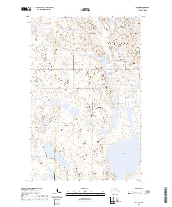 US Topo 7.5-minute map for Fillmore ND