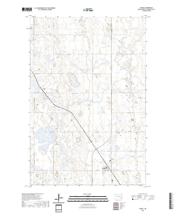US Topo 7.5-minute map for Fingal ND