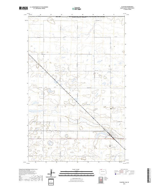US Topo 7.5-minute map for Flaxton NDSK