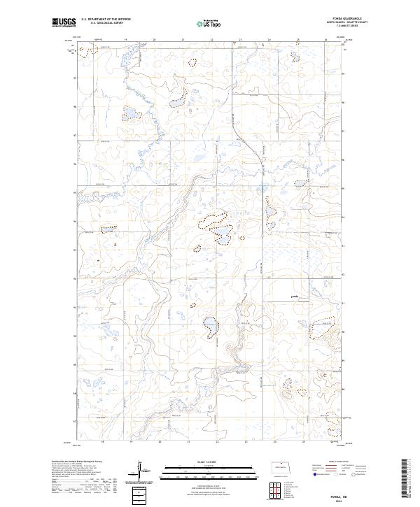 US Topo 7.5-minute map for Fonda ND
