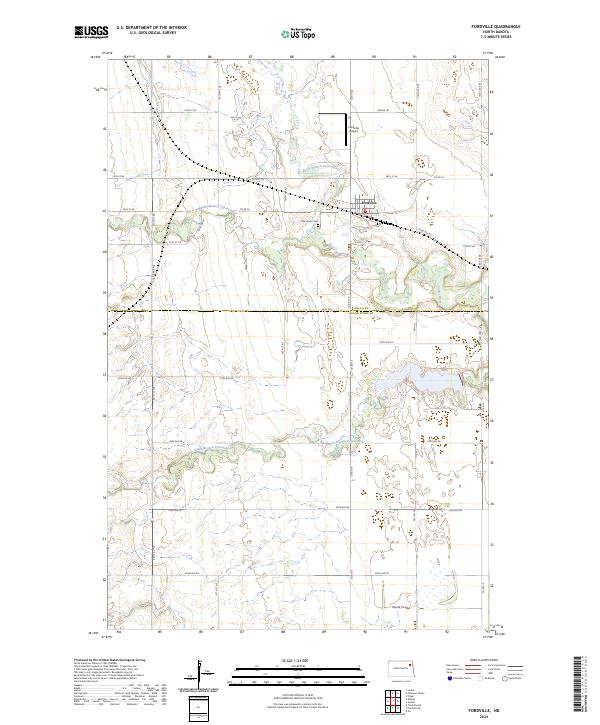 US Topo 7.5-minute map for Fordville ND