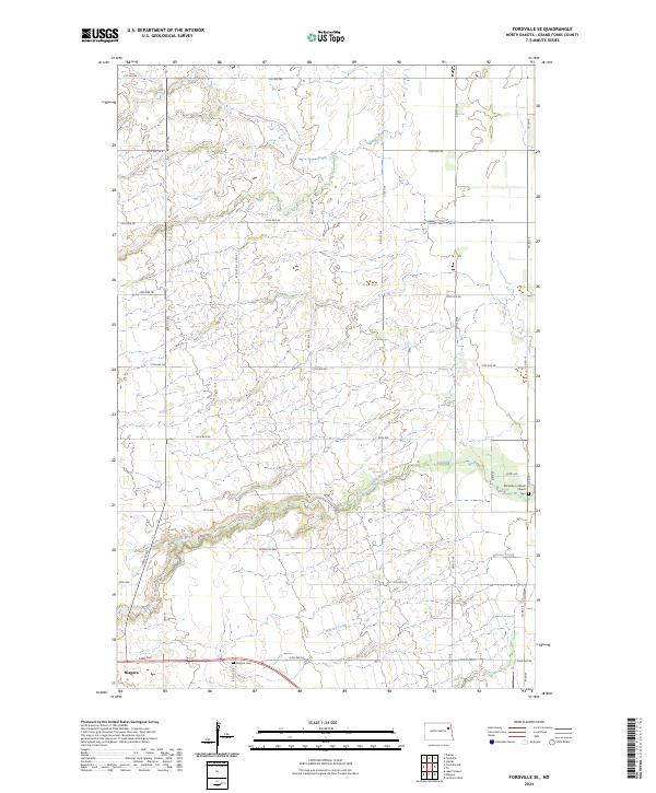 US Topo 7.5-minute map for Fordville SE ND