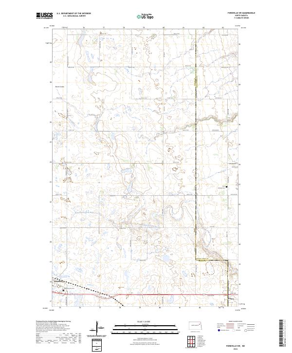 US Topo 7.5-minute map for Fordville SW ND