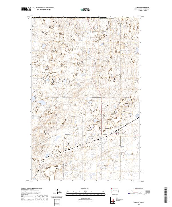 US Topo 7.5-minute map for Fortuna NDSK