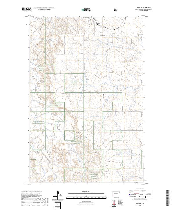US Topo 7.5-minute map for Fryburg ND