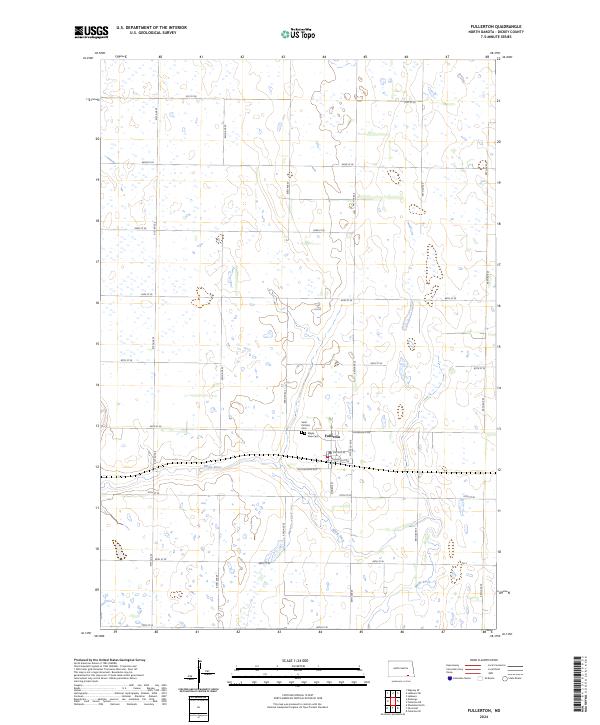 US Topo 7.5-minute map for Fullerton ND