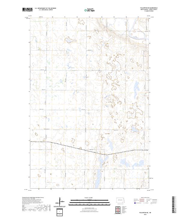 US Topo 7.5-minute map for Fullerton NE ND