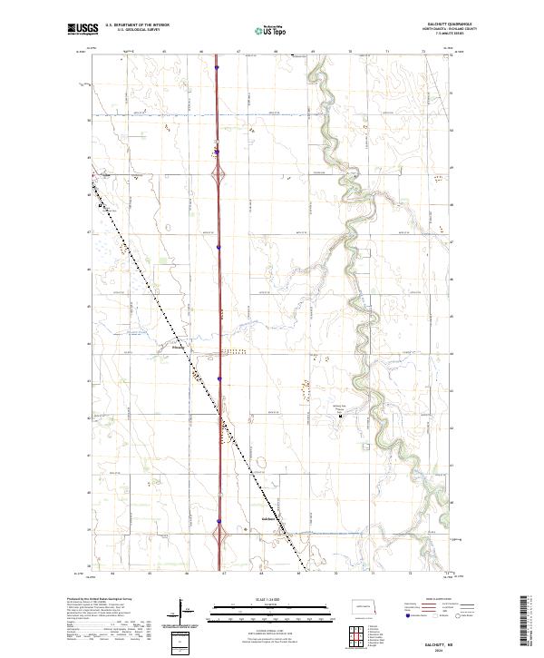 US Topo 7.5-minute map for Galchutt ND